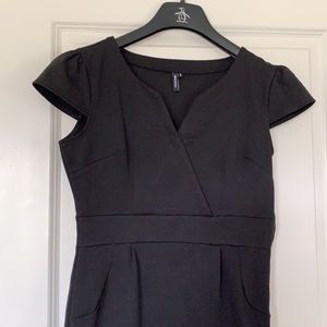 Simple, classic black dress